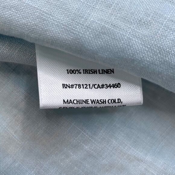 Eileen Fisher Sleeveless Layered Irish Linen Dress Blue XL NEW - Picture 6 of 9